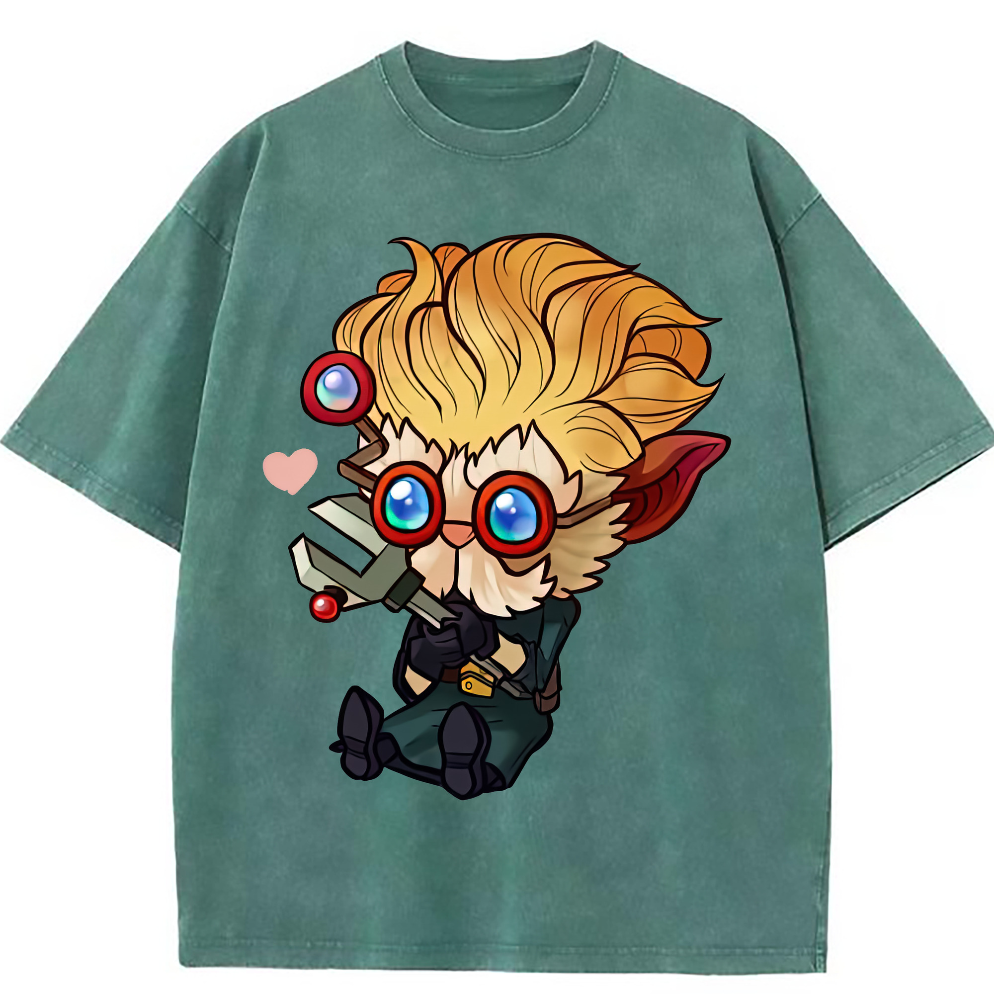 （画像用） リーグ・オブ・レジェンド League of Legends LOL 綿100% ヴィンテージ風 半袖Tシャツ（フロントプリント）